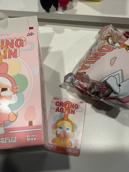 POP MART Other - Crying Again Pink Blind Box Collectible Figurine by Cry Baby